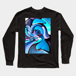 Space Distortion in Utopian Futuristic Style Long Sleeve T-Shirt